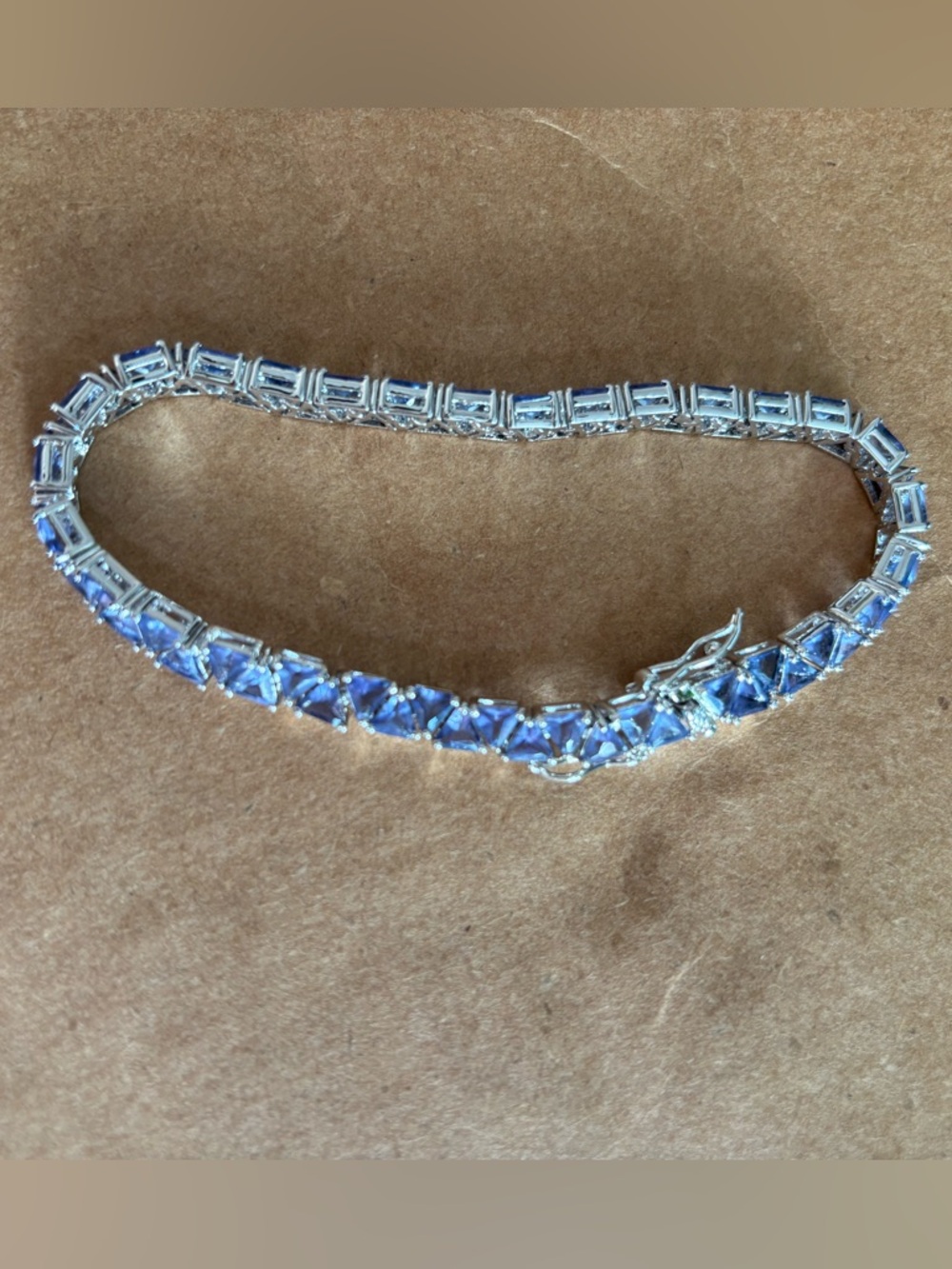 Tanzanite Tennis Bracelet - Sterling Silver